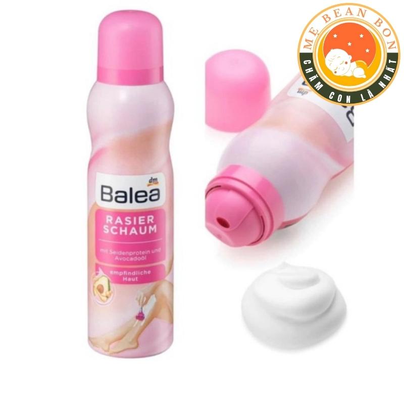 Bọt cạo lông Balea đức toàn thân và bikini không xước  rát da mùi thơm dễ chịu không gây kích ứng  200ml - mẹ bean bon
