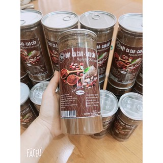 Bột ca cao đăk lăk nguyên chất 100% 500gr, bao bì sang - xịn - làm quà tặng ý nghĩa