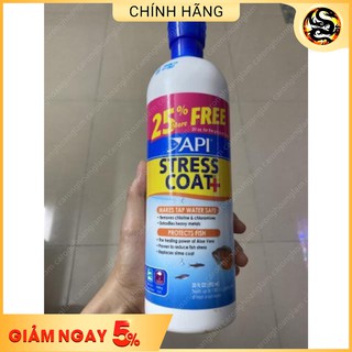 Dung dịch giảm stress khử độc nước - stress coat 118ml 237ml 437ml cho cá cảnh | hoàng lam arowana