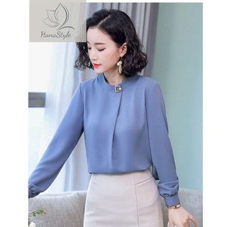 Áo kiểu đính nút Hana HN007
