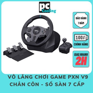 Vô lăng chơi game PXN V9 Gaming Racing Wheel - Vô lăng 270 900 độ , pedal chân côn , số sàn 7 cấp , Có thumbnail