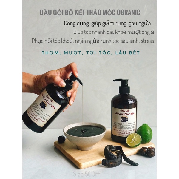 Dầu gội bồ kết cô đặc 500ml