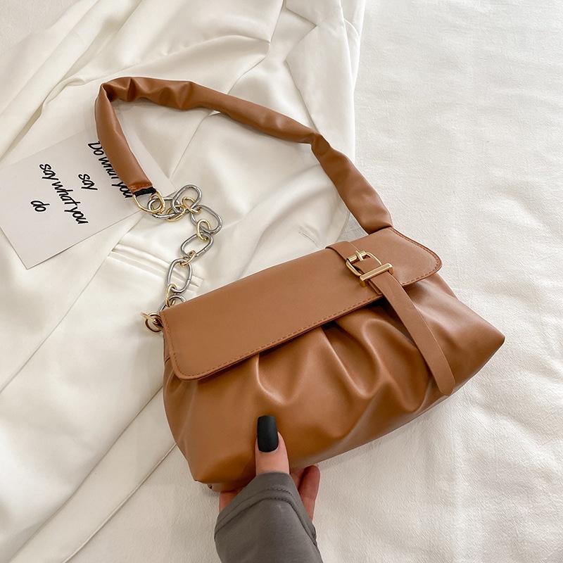 Túi xách đeo chéo vai bằng lụa cỡ nhỏ thời trang thu đông dành cho nữ 2021