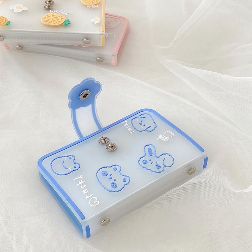 OCEANMAP Cute Card Bag Portable Credit Card Box Cartoon Card Holder Passport Card Bag Multi-Card Holders Coin Purse Men Large Capacity Simple Credit Card Pocket/Multicolor