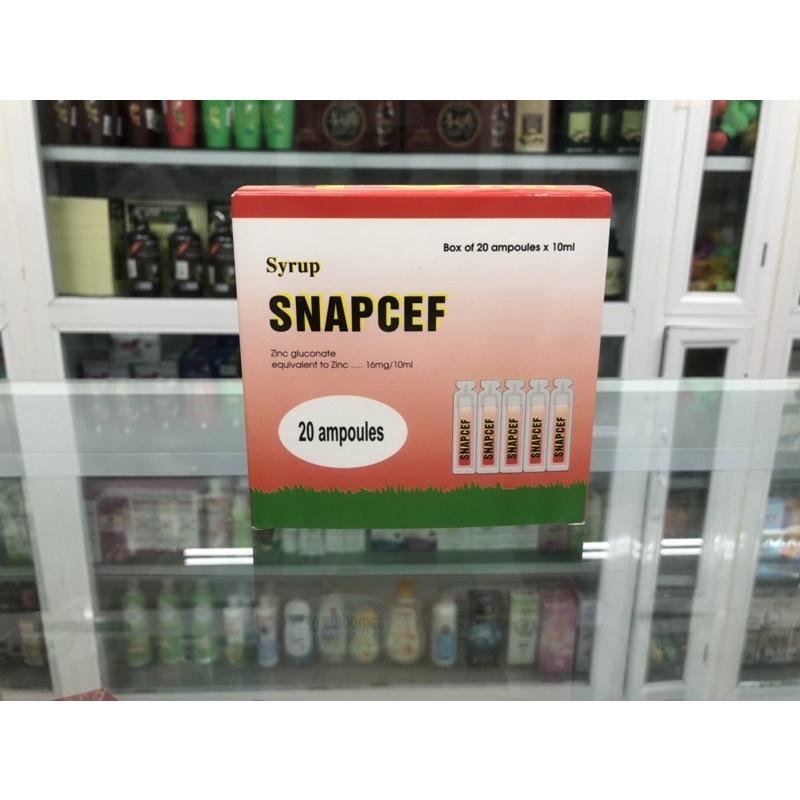 Kẽm ống Snapcef bổ sung thêm kẽm,tăng cường đề kháng cho cả trẻ em và người lớn