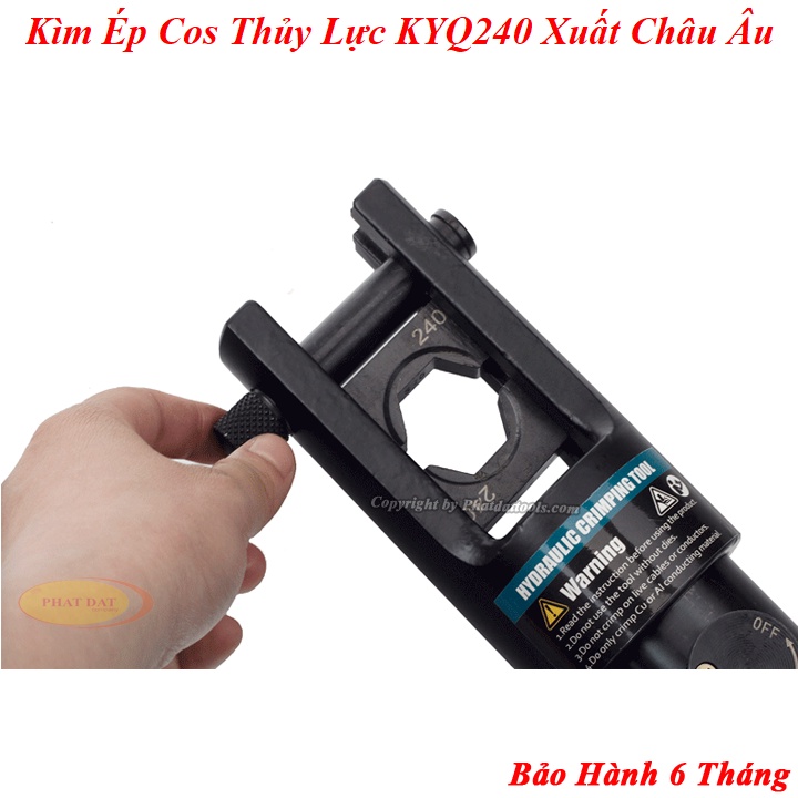 Kìm Ép Cos Thủy Lực KYQ240 Xanh + Phạm Vi Ép 16-240mm2 + Hàng Xuất Khẩu Châu Âu + Bảo Hành Toàn Quốc 6 Tháng