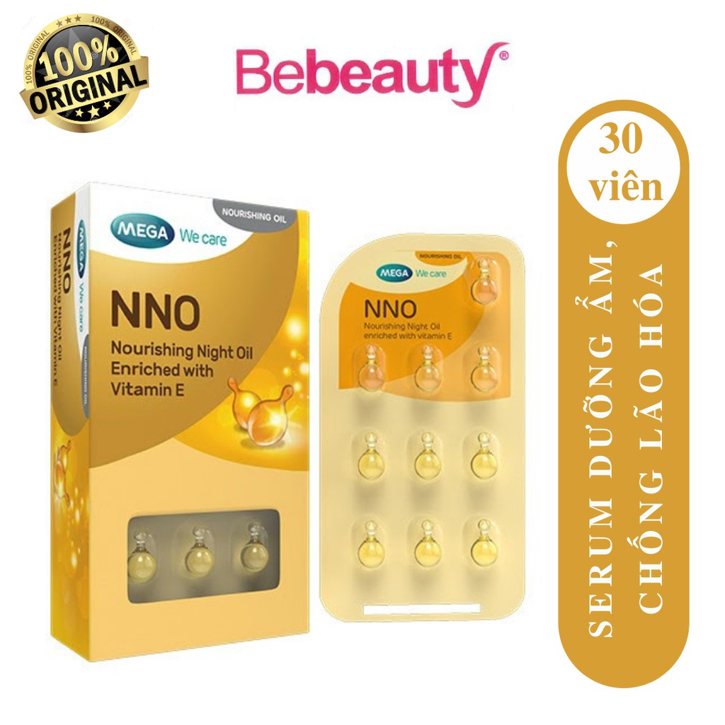 Serum Dưỡng Ẩm, Chống Lão Hóa NNO Vitamin E Hộp 30 Viên