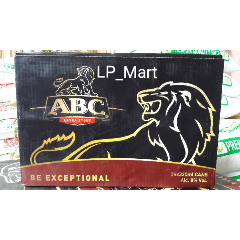 BIA LON ABC ĐEN CAMPUCHIA (24 LON*330ML)