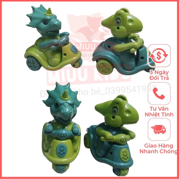 Đồ chơi xe máy bánh đà đầu thú bằng nhựa cao cấp cho bé