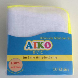 Khăn sữa xuất Nhật 25x25 AIKO