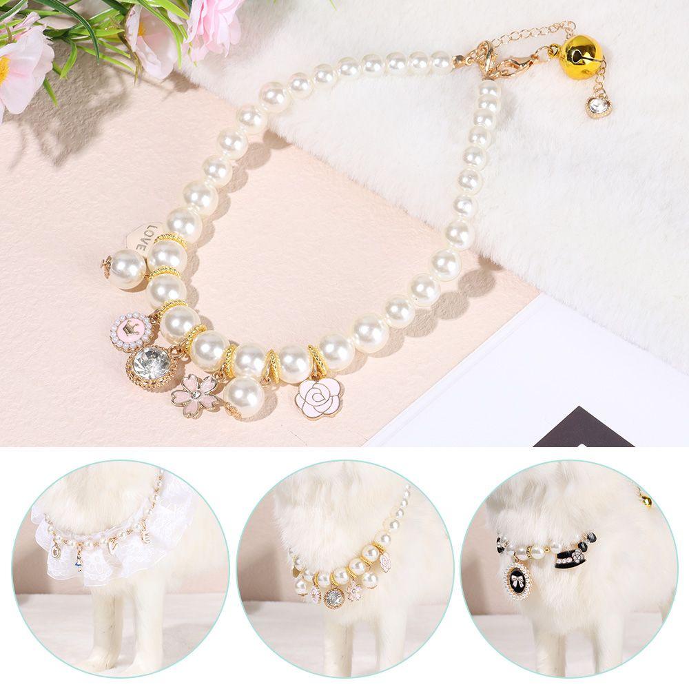 SUSANS Pet   Collar Fashion Pet Products Adjustable Puppy Accessories Bow Dog Bell