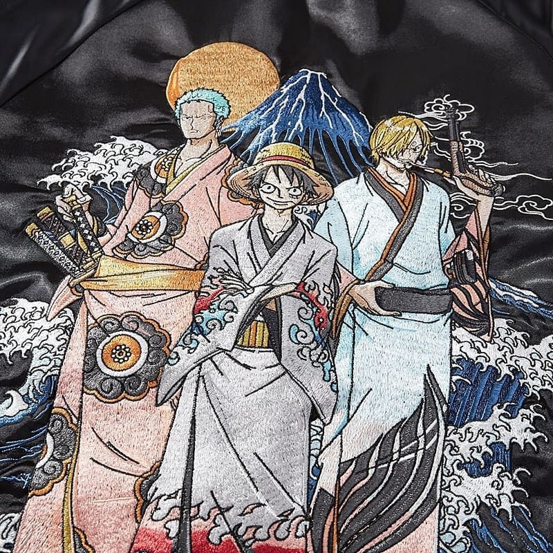 ÁO KHOÁC BOMBER THÊU ONE PIECE SUKAJAN JACKET