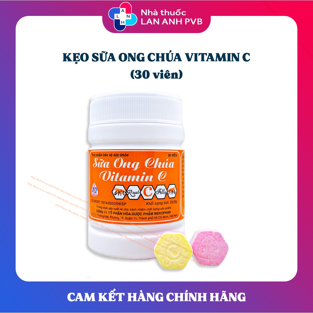 Kẹo sữa ong chúa Vitamin C cho bé.