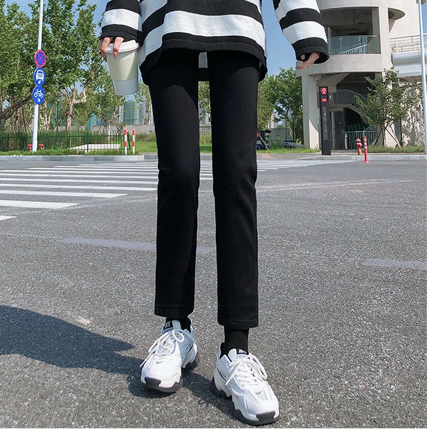 Quần Jeans Nữ Lưng Cao Ống Rộng Thời Trang Hàn Quốc