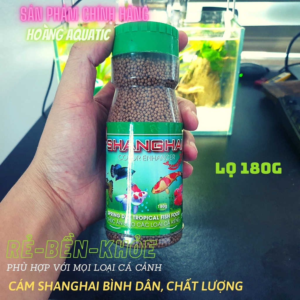 Cám Shanghai cho cá cảnh 50g - 100g -180g hạt nổi