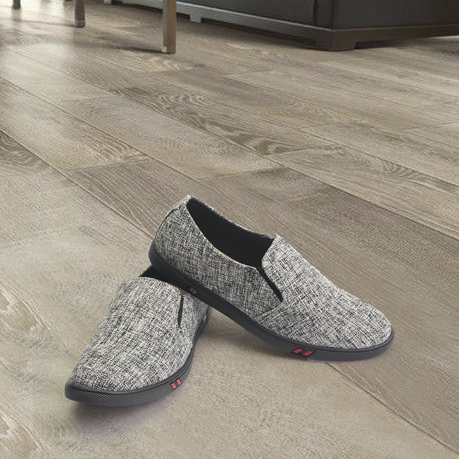 Giày lười nam MĐ G213 xám đen | BigBuy360 - bigbuy360.vn