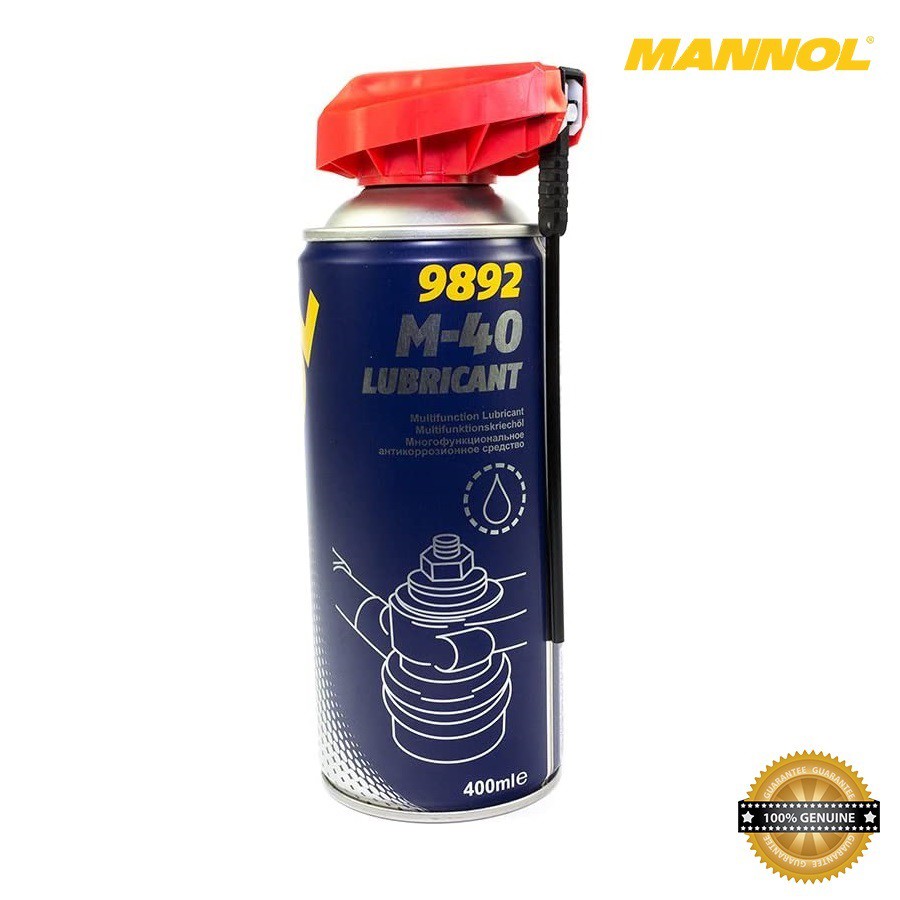 Dầu Bôi Trơn, Chống Gỉ, Bảo Vệ Kim Loại, Đa Năng MANNOL 9892 M-40 Lubricant (smart) 400ML Multifunction Lubricant