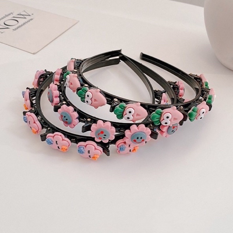 Bờm kẹp tóc tạo kiểu cho bé, bờm hình hoa quả