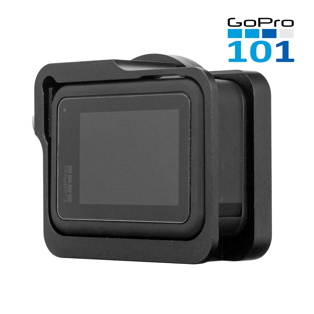 Case nhôm CNC Lens UV Filter 52mm cho GoPro 8 Black Kèm hotshoe gắn được mic - GoPro101