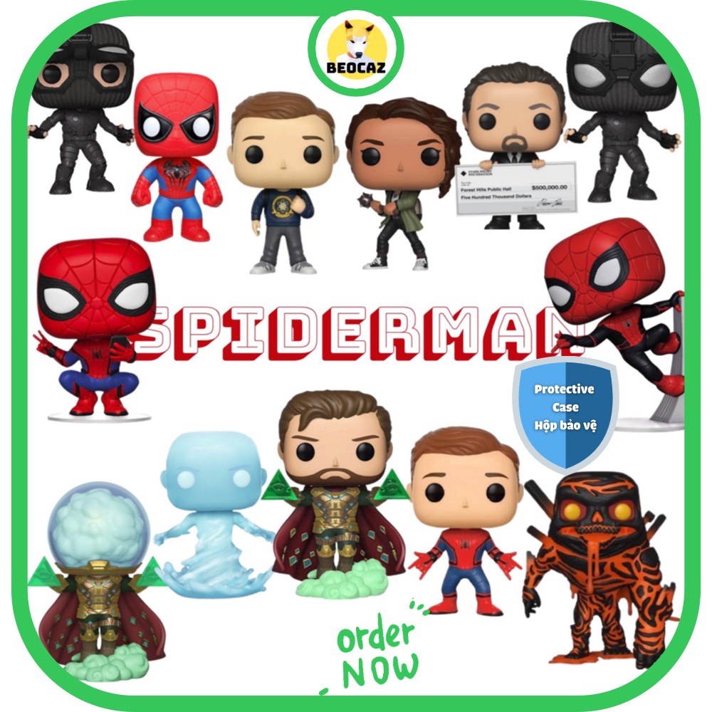 [Ship Hỏa Tốc] [Tặng Hộp Bảo Vệ] [Chính hãng] Tổng hợp mô hình Funko Pop Marvel Người Nhện xa nhà Spider Man