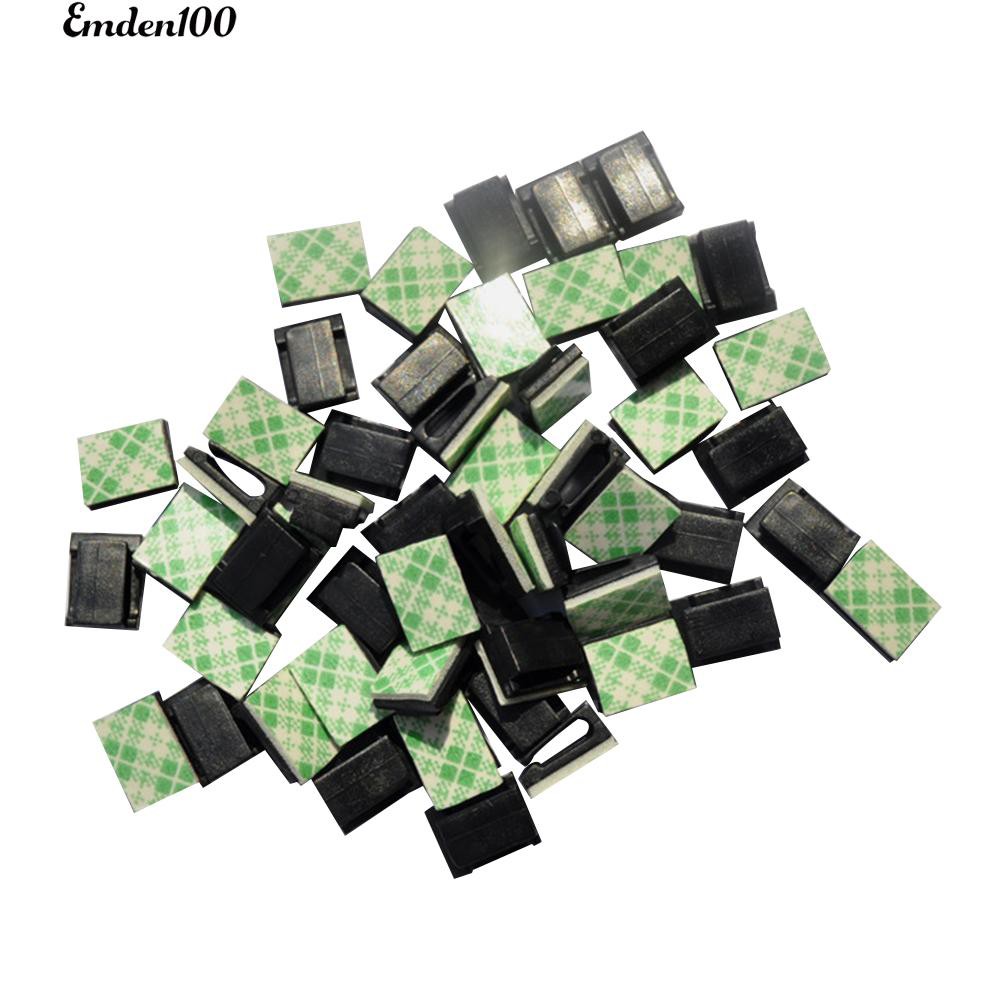 Bộ 40 kẹp tự tính cố định dây cáp cho xe hơi