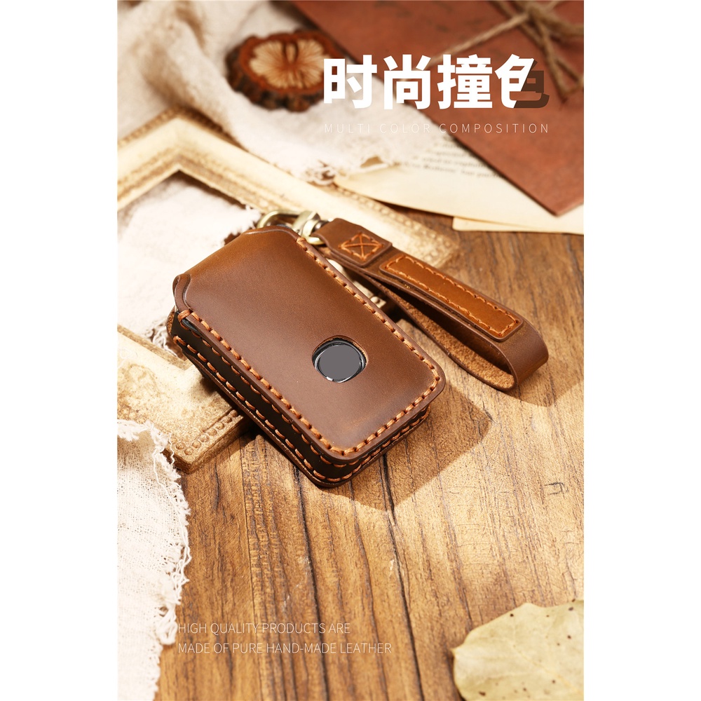 Vỏ bọc chìa khoá thông minh từ xa bằng da thật cho Mazda 3 Axela CX30 CX4 CX5 CX8 2020