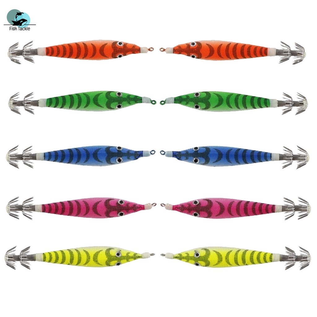 Mồi Câu Cá Hình Tôm Phát Quang 4inch 7g