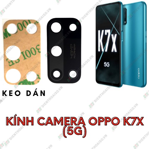 Kính camera oppo k7x kèm keo dán