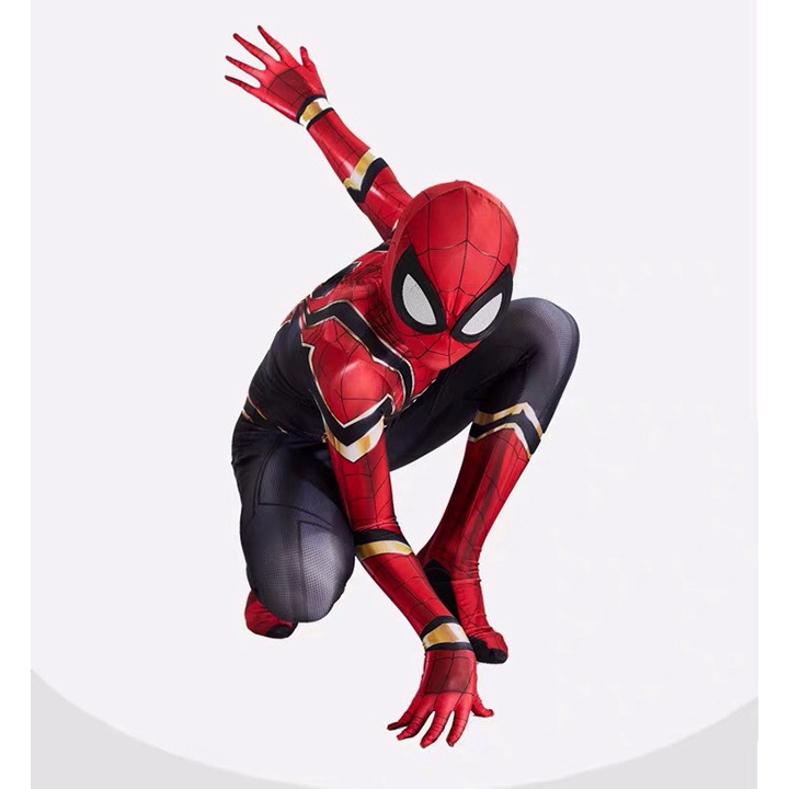 Bộ Quần Áo Hoá Trang Cosplay Người Nhện Spider Man Chất Thun Cao Cấp Co Giãn Thoáng Mát