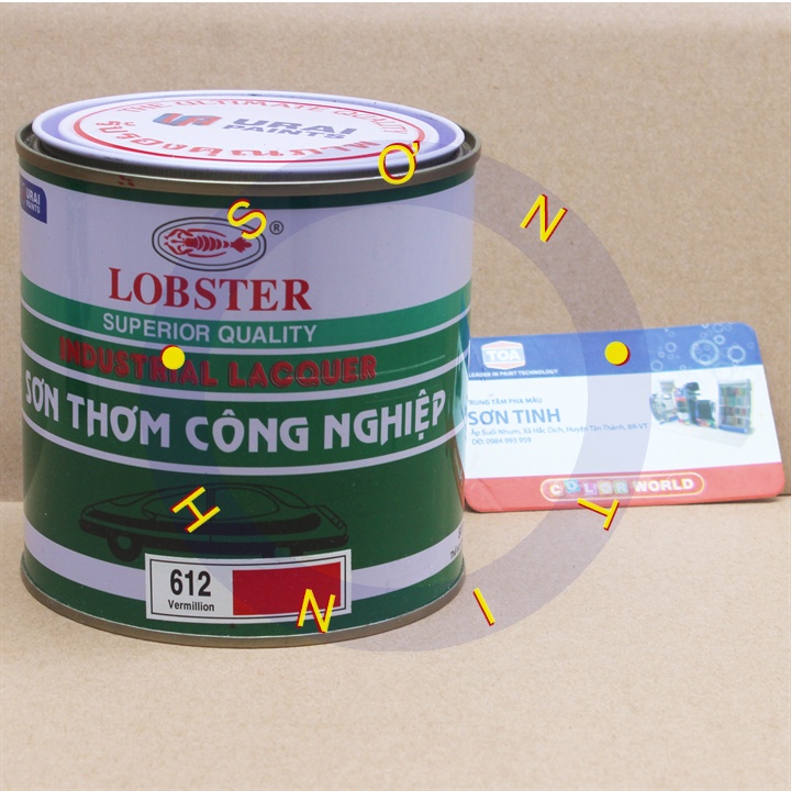 Sơn thơm công nghiệp Lobster màu đỏ 612 - 800ml