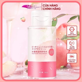 Nước tẩy trang dịu nhẹ Đào HEYXI làm sạch dưỡng ẩm Peach Gentle Makeup Remover dành cho da nhạy cảm 300ml