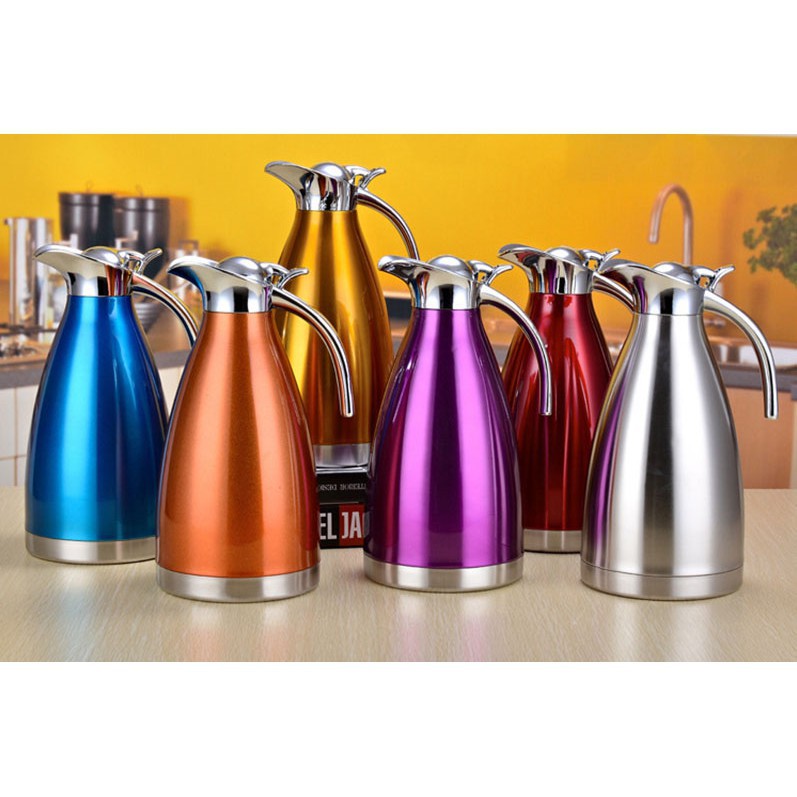 Phích Nước Giữ Nhiệt Màu Inox 2 Lít Mẫu Mới