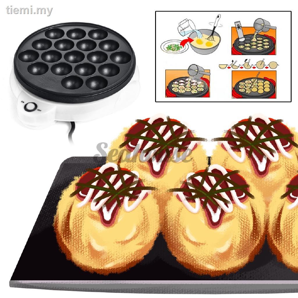 Chảo Nướng Bánh Takoyaki / Bạch Tuộc / Làm Thịt 18 Lỗ 650w