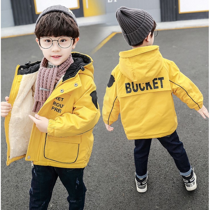 áo phao lót lông cho bé từ 5 - 14 tuổi unisex 192