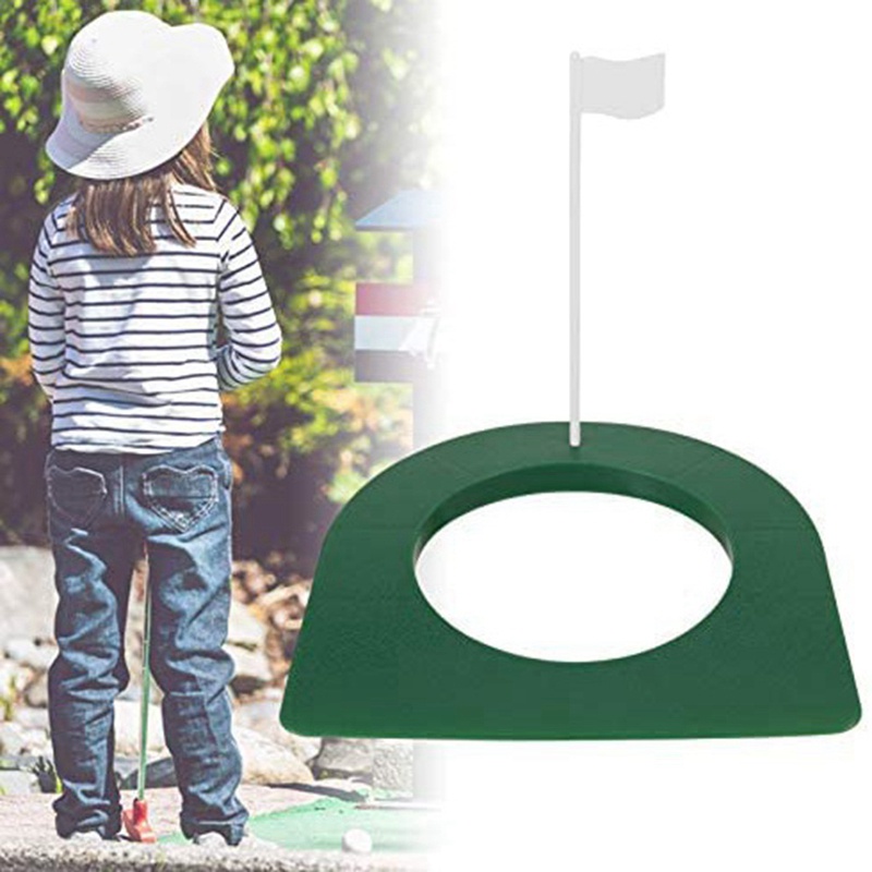 Set 2 Cốc Giữ Bóng Golf Kèm Cờ Hỗ Trợ Luyện Tập