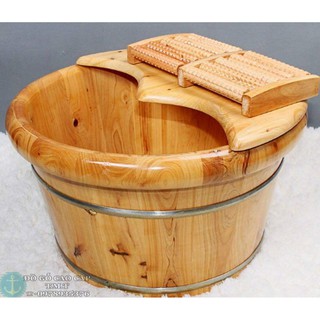 Chậu Gỗ Ngâm Chân Có Nắp  , Chậu Ngâm Chân , Chậu Gỗ Ngâm Chân Có Hạt