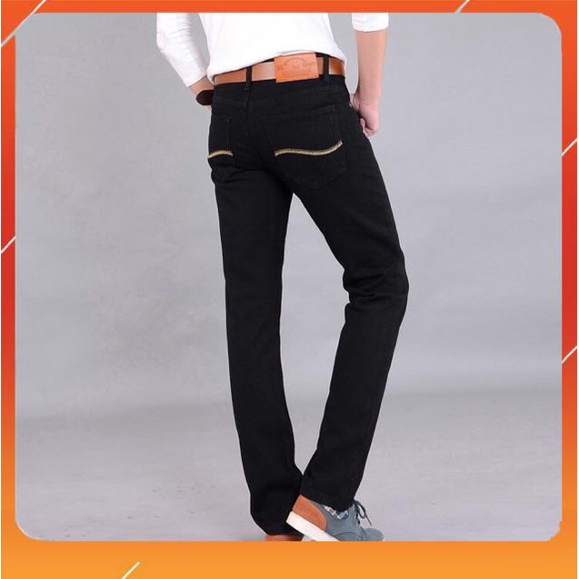 Quần jean nam ống đứng màu đen trơn Quần nam công sở cao cấp phong cách Hàn Quốc-Quần dài nam đẹp 2019
