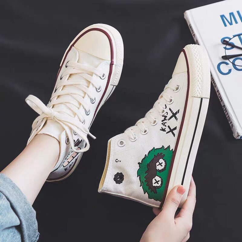 ] Giày thể thao cao cổ in hình ngộ nghĩnh mã 719 | BigBuy360 - bigbuy360.vn