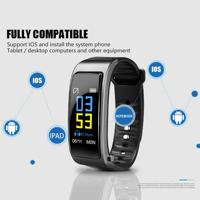 Đồng hồ thông minh 2 trong 1 có kết nối bluetooth , theo dõi sức khỏe