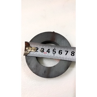 Viên nam châm ferrite 80x15MM lỗ vát