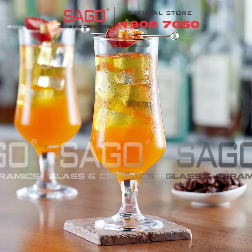 Ly Thủy Tinh Pasabahce Maldive Tulipe Glass 385ml | Nhập Khẩu Thổ nhĩ Kỳ