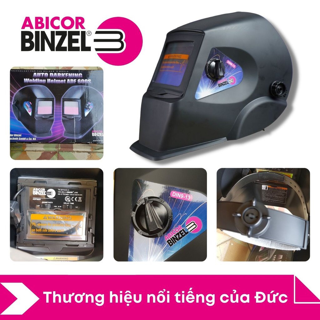 Mũ hàn điện tử cao cấp Đức arbicor Binzel ADF600S Mo hàn tự động