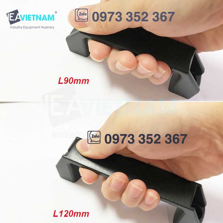 Tay nắm nhựa đen LS522 PL006 120mm Tay cầm nhựa 120 L120