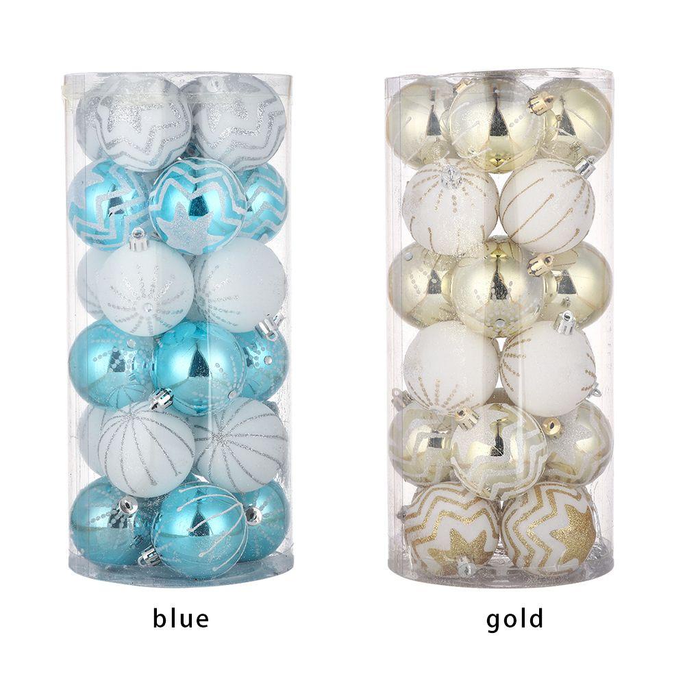 LAKAMIER Set 24 Quả Châu Trang Trí Giáng Sinh Năm Mới