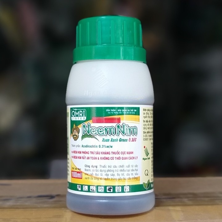 NEEM NIM _ NEEM OIL 100ml Kiểm soát côn trùng và nhện bao gồm cả bọ phấn, rệp trên cây trồng