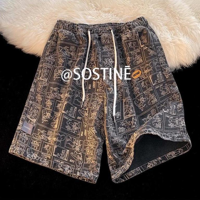 Quần Short Denim Mỏng Dáng Rộng Cỡ Lớn Thời Trang Trẻ Trung Cho Nam