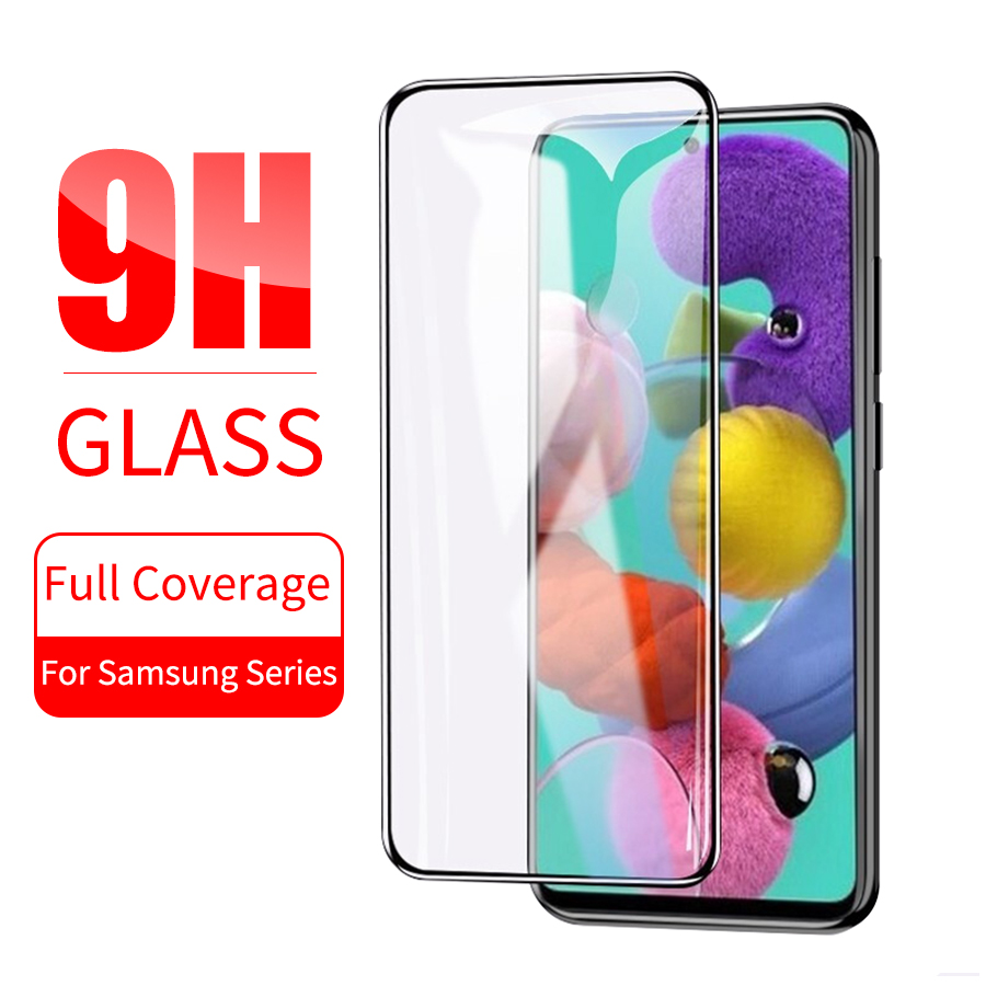 Kính Cường Lực 9H Toàn Màn Hình Cho Samsung Galaxy S20 FE S10 Note 10 Lite A51 A71 A10 A10S A20 A20S A30 A30S A50 A50S A70 A01 A02s A12 A32 A52 A72 A11 A21S A31 M31 M51