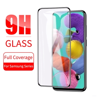 Kính Cường Lực 9H Toàn Màn Hình Cho Samsung Galaxy S20 FE S10 Note 10 Lite A51 A71 A10 A10S A20 A20S A30 A30S A50 A50S A70 A01 A02s A12 A32 A52 A72 A11 A21S A31 M31 M51