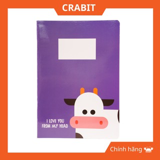 Vở kẻ ngang Crabit Animal Bò sữa 80 trang Chính Hãng Crabit