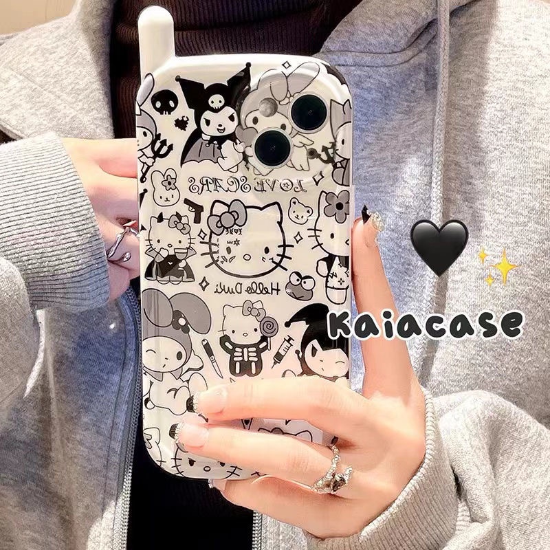 Ốp Điện Thoại Hình Hello Kitty Cho iPhone 13 Pro Max 12 Pro Max 11 Pro Max 7 8 Plus SE 2020 Xs Max XR
